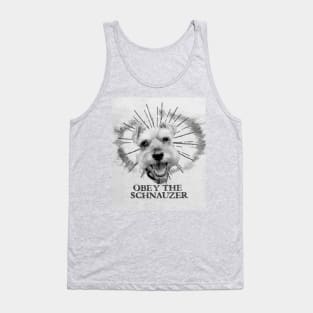 Funny Schnauzer Design - Obey The Schnauzer Tank Top